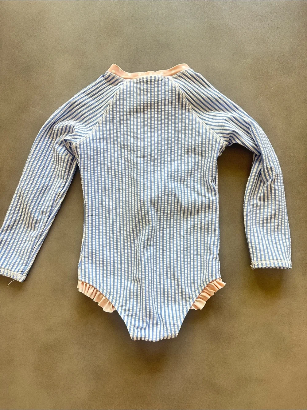 Rufflebutts seersucker swim suit size 4T